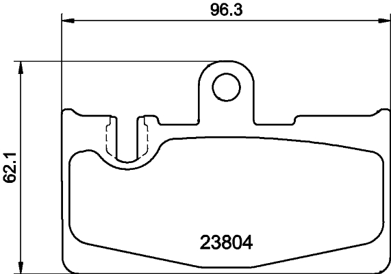 Kit pastiglie freno, Freno a disco - 8DB 355 011-661 HELLA