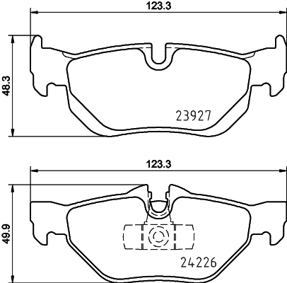 Комплект тормозных колодок, дисковый тормоз - 8DB 355 031-781 HELLA