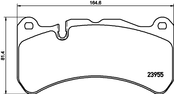 Brake Pad Set, disc brake - 8DB 355 019-521 HELLA