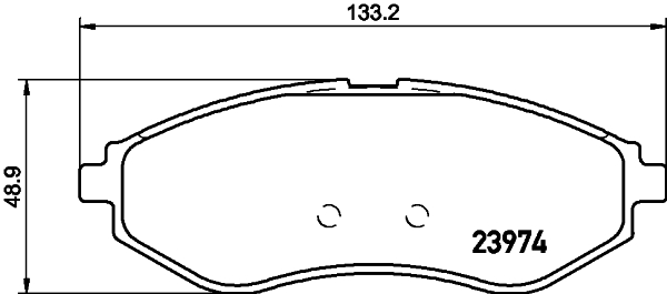 Brake Pad Set, disc brake - 8DB 355 011-251 HELLA