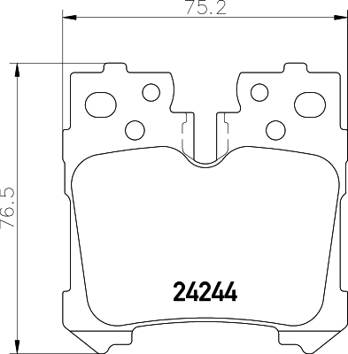 Kit pastiglie freno, Freno a disco - 8DB 355 006-651 HELLA