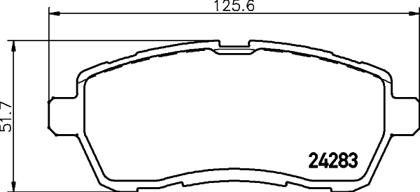 Bremsbelagsatz, Scheibenbremse - 8DB 355 013-211 HELLA
