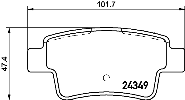 Brake Pad Set, disc brake - 8DB 355 012-391 HELLA