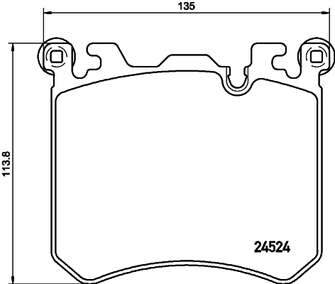 Brake Pad Set, disc brake - 8DB 355 020-431 HELLA