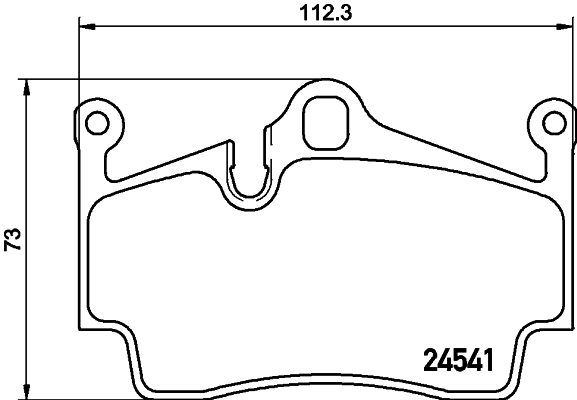 Brake Pad Set, disc brake - 8DB 355 013-311 HELLA