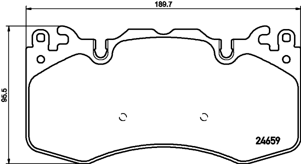 Kit pastiglie freno, Freno a disco - 8DB 355 016-151 HELLA