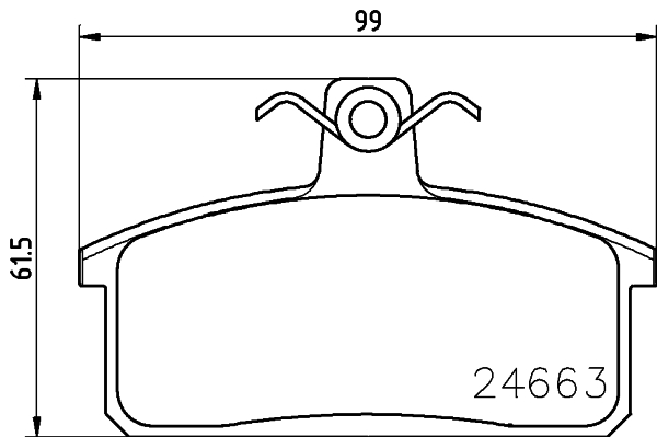 stabdžių trinkelių rinkinys, diskinis stabdys - 8DB 355 013-451 HELLA