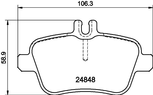 Kit pastiglie freno, Freno a disco - 8DB 355 032-061 HELLA