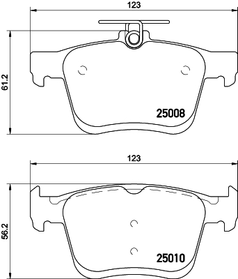 Kit pastiglie freno, Freno a disco - 8DB 355 020-271 HELLA