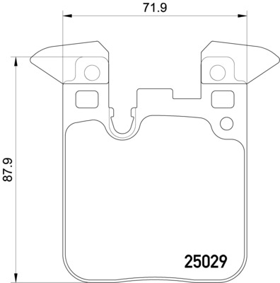 Brake Pad Set, disc brake - 8DB 355 021-611 HELLA