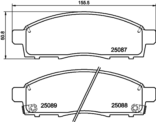 Kit pastiglie freno, Freno a disco - 8DB 355 023-401 HELLA