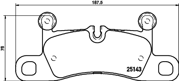 Kit pastiglie freno, Freno a disco - 8DB 355 023-371 HELLA