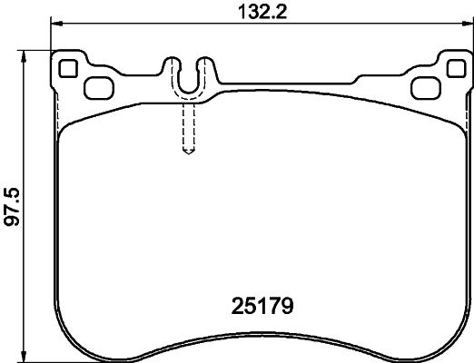 Brake Pad Set, disc brake - 8DB 355 021-211 HELLA