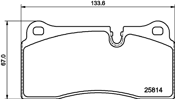 Brake Pad Set, disc brake - 8DB 355 039-951 HELLA