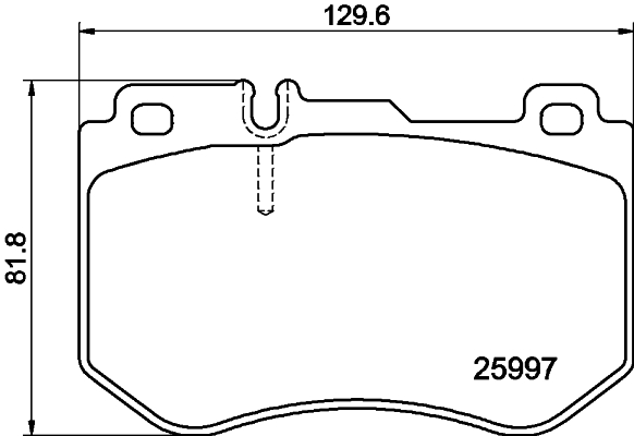 Brake Pad Set, disc brake - 8DB 355 021-741 HELLA