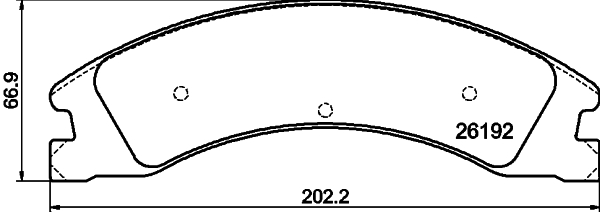 Kit pastiglie freno, Freno a disco - 8DB 355 040-291 HELLA