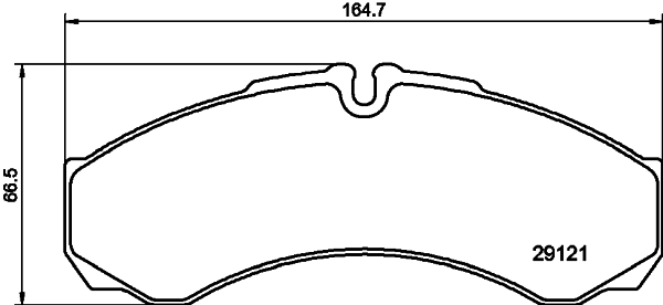 Brake Pad Set, disc brake - 8DB 355 005-411 HELLA