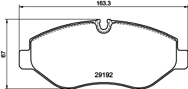 Brake Pad Set, disc brake - 8DB 355 005-521 HELLA