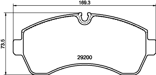 Kit pastiglie freno, Freno a disco - 8DB 355 043-911 HELLA