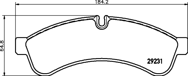 Brake Pad Set, disc brake - 8DB 355 039-251 HELLA