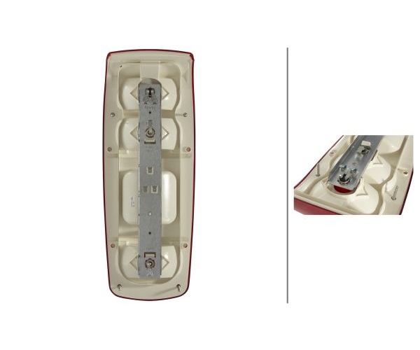 Luce posteriore - 2VA 007 502-111 HELLA