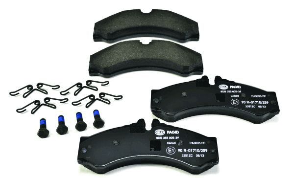 Brake Pad Set, disc brake - 8DB 355 005-391 HELLA