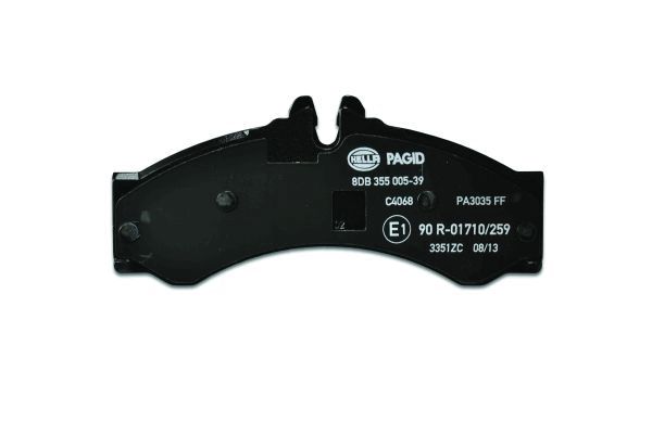 Brake Pad Set, disc brake - 8DB 355 005-391 HELLA