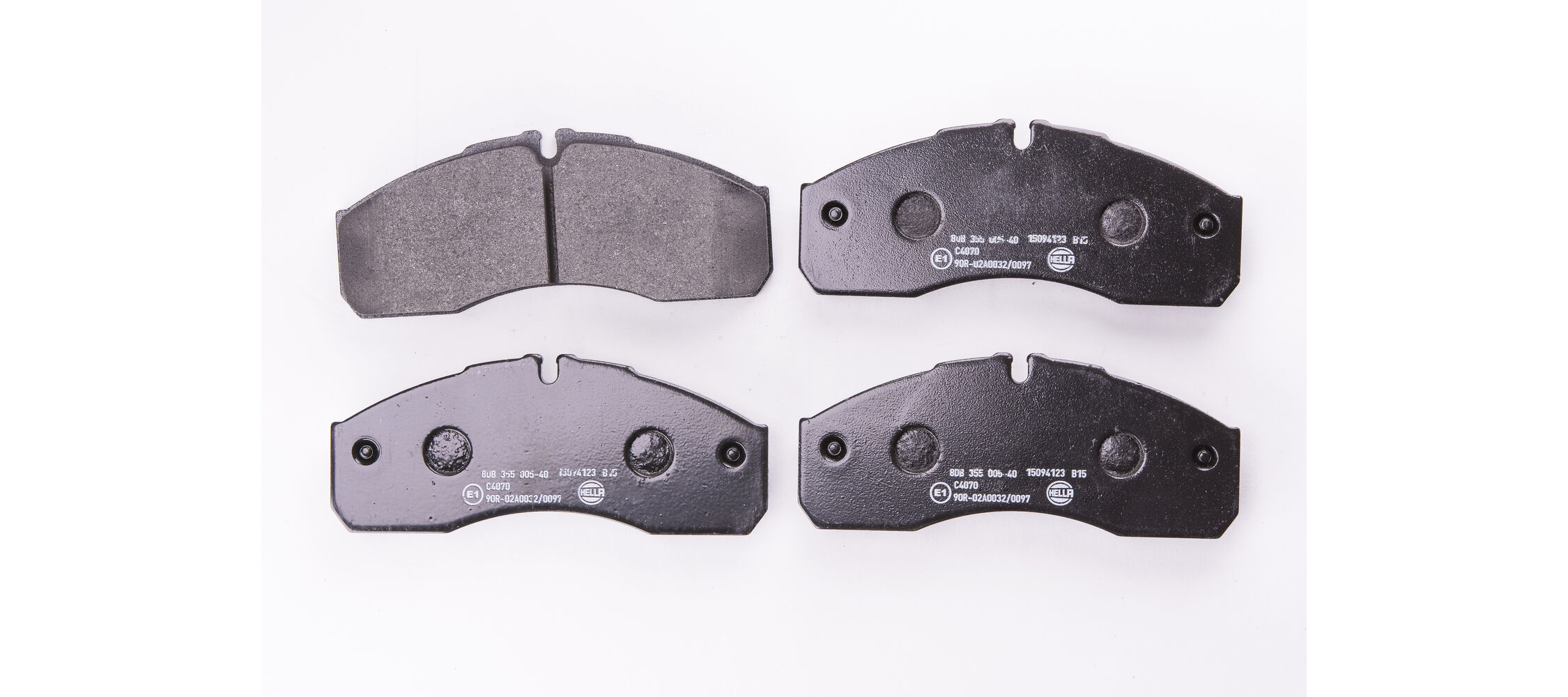 Brake Pad Set, disc brake - 8DB 355 005-401 HELLA