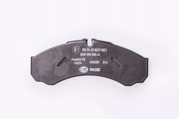 Brake Pad Set, disc brake - 8DB 355 005-411 HELLA