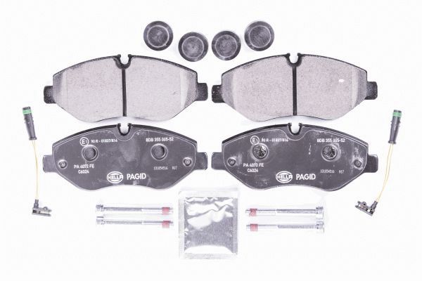 Brake Pad Set, disc brake - 8DB 355 005-521 HELLA