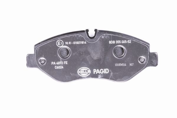 Brake Pad Set, disc brake - 8DB 355 005-521 HELLA