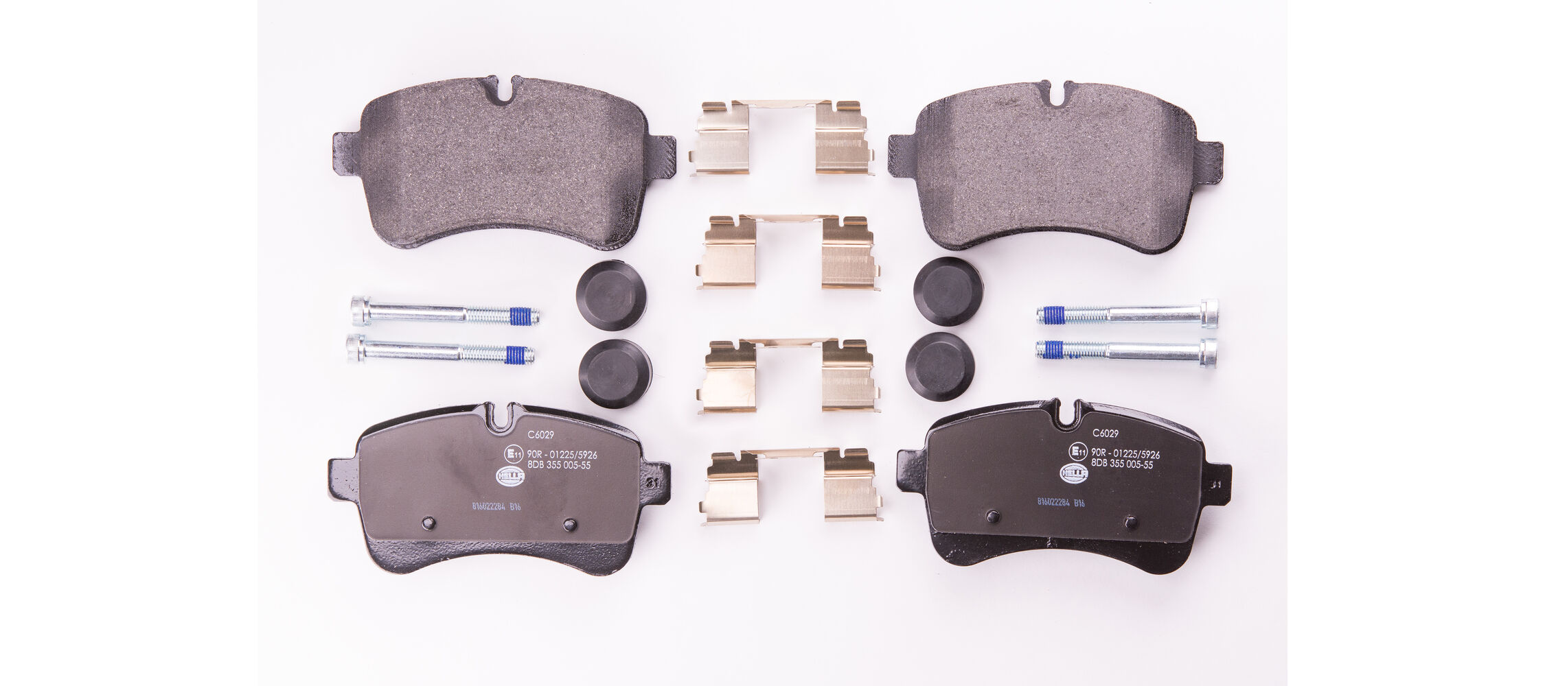 Brake Pad Set, disc brake - 8DB 355 005-551 HELLA