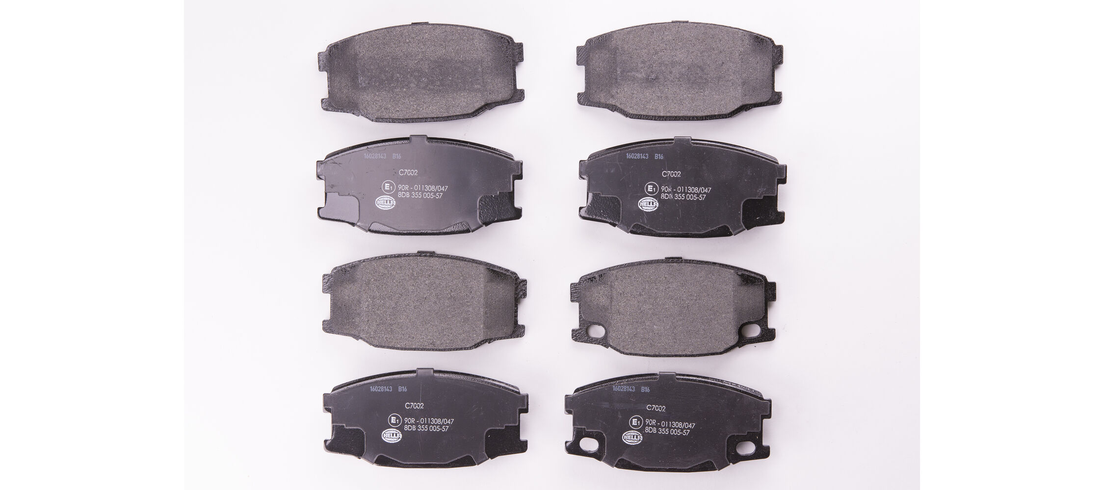 Brake Pad Set, disc brake - 8DB 355 005-571 HELLA