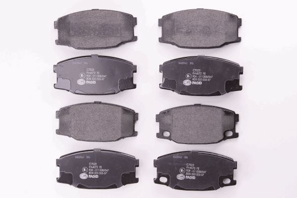 Brake Pad Set, disc brake - 8DB 355 005-571 HELLA
