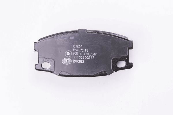 Brake Pad Set, disc brake - 8DB 355 005-571 HELLA