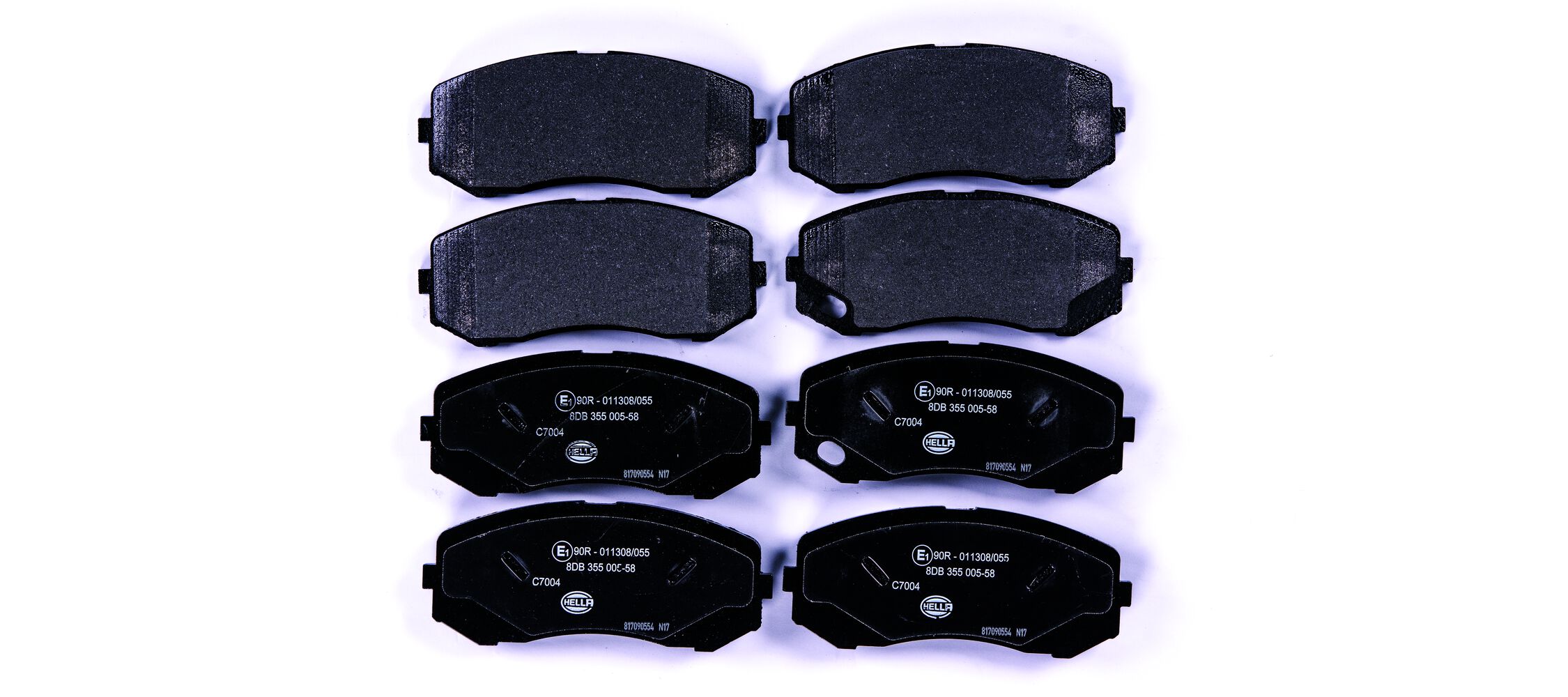 Brake Pad Set, disc brake - 8DB 355 005-581 HELLA
