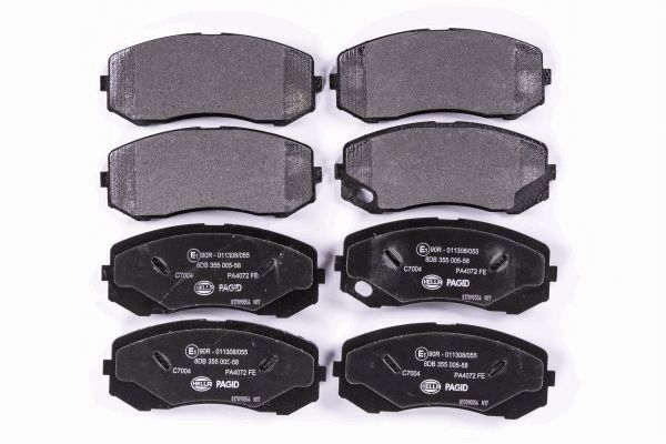 Brake Pad Set, disc brake - 8DB 355 005-581 HELLA