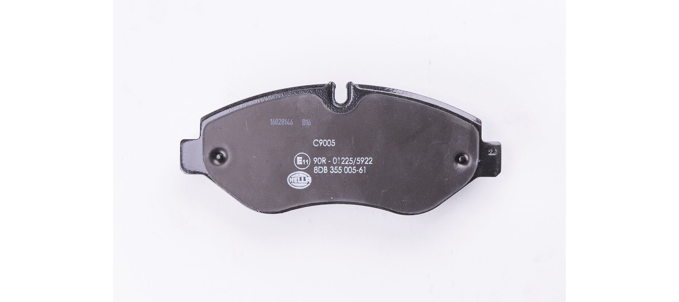 Brake Pad Set, disc brake - 8DB 355 005-611 HELLA
