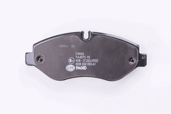 Brake Pad Set, disc brake - 8DB 355 005-611 HELLA