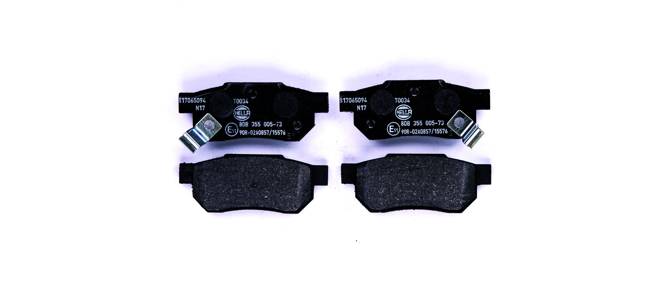 Brake Pad Set, disc brake - 8DB 355 005-731 HELLA