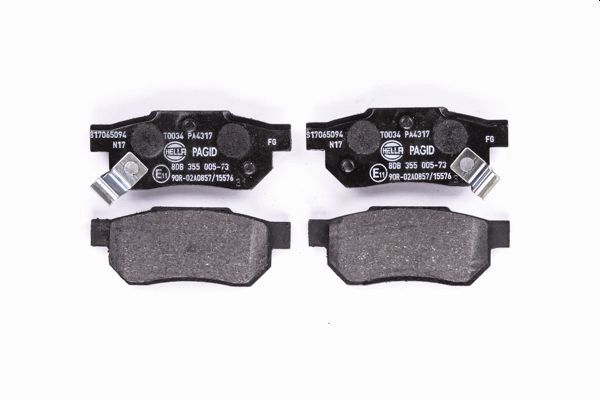 Brake Pad Set, disc brake - 8DB 355 005-731 HELLA