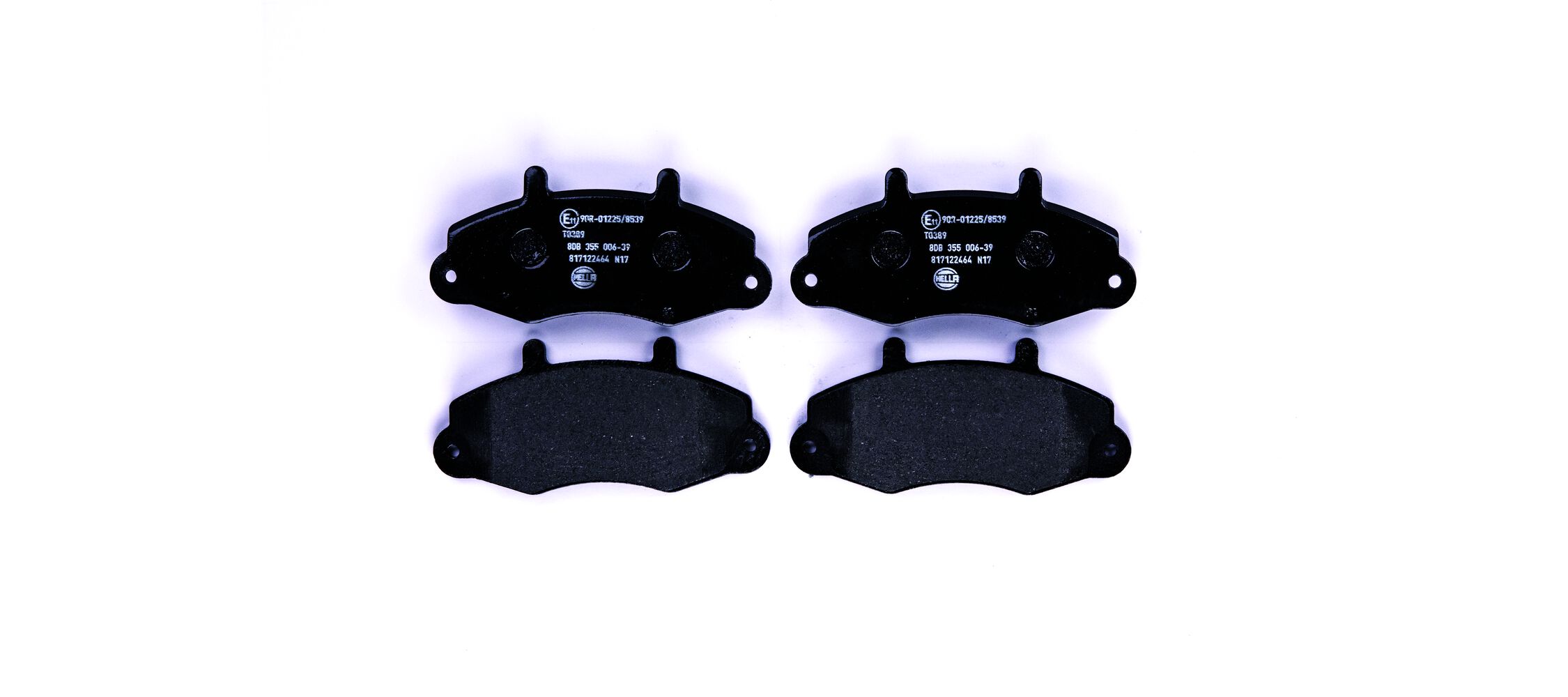 Комплект тормозных колодок, дисковый тормоз - 8DB 355 006-391 HELLA