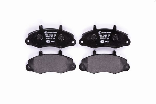 Brake Pad Set, disc brake - 8DB 355 006-391 HELLA