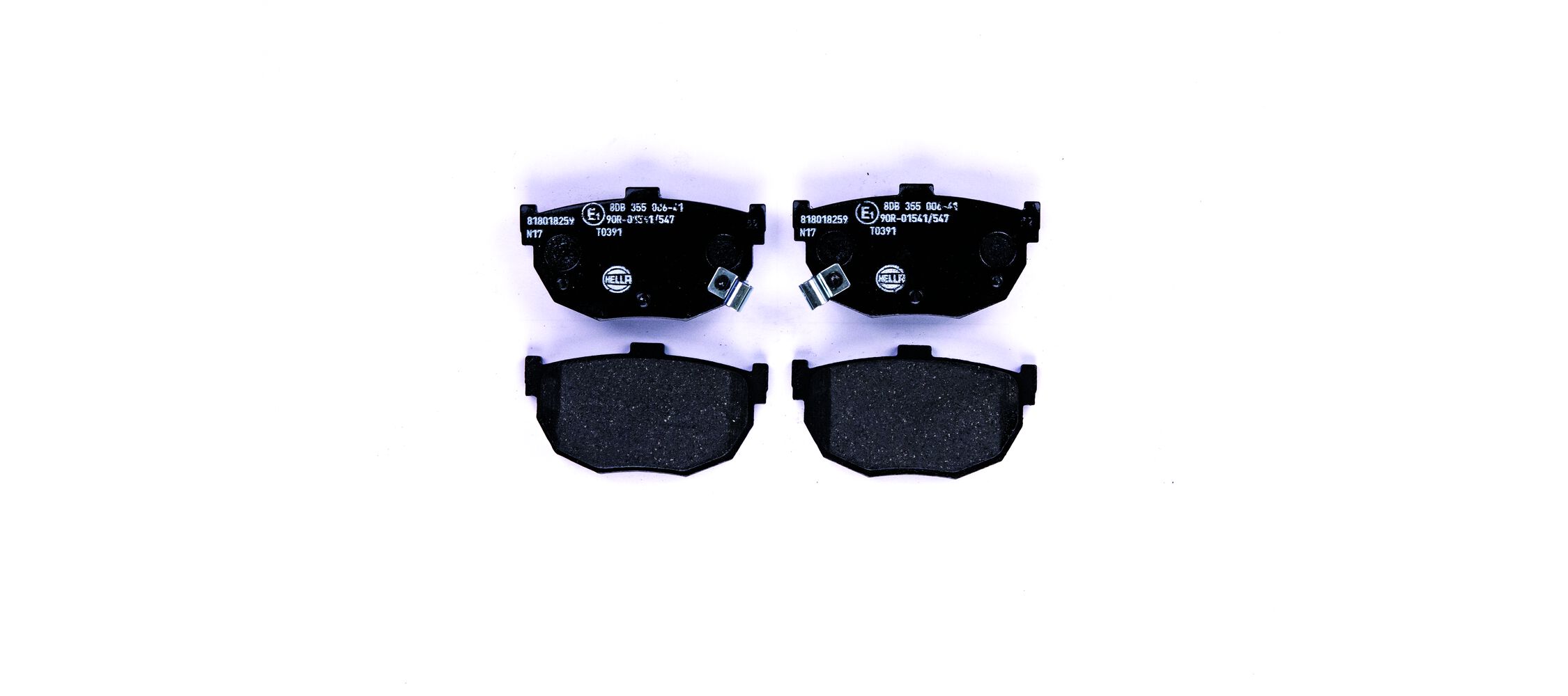 Kit pastiglie freno, Freno a disco - 8DB 355 006-411 HELLA