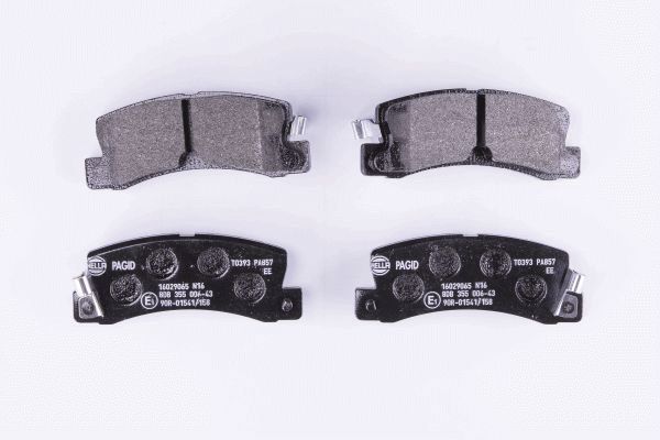 Brake Pad Set, disc brake - 8DB 355 006-431 HELLA