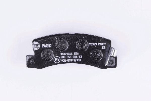 Brake Pad Set, disc brake - 8DB 355 006-431 HELLA