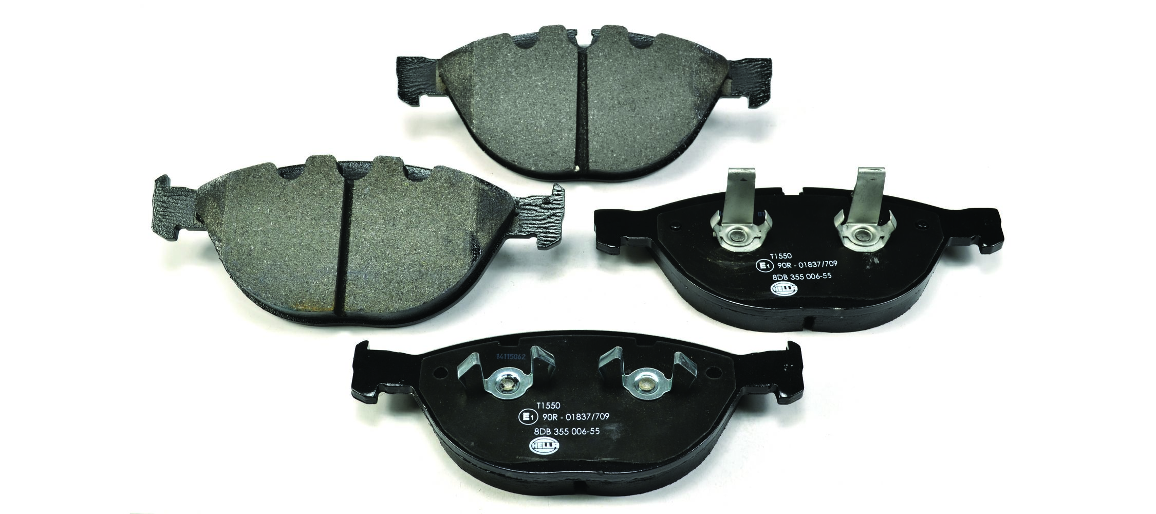 Brake Pad Set, disc brake - 8DB 355 006-551 HELLA