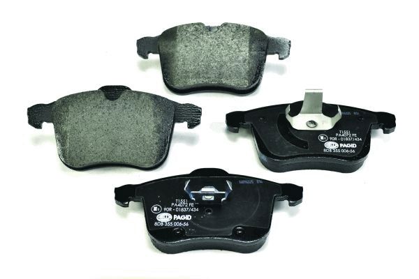 Brake Pad Set, disc brake - 8DB 355 006-561 HELLA