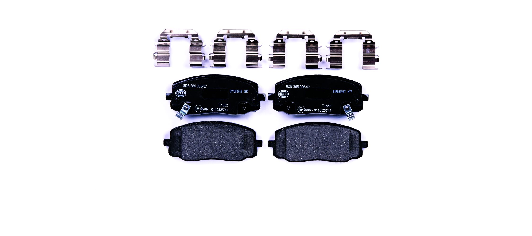 Kit pastiglie freno, Freno a disco - 8DB 355 006-571 HELLA