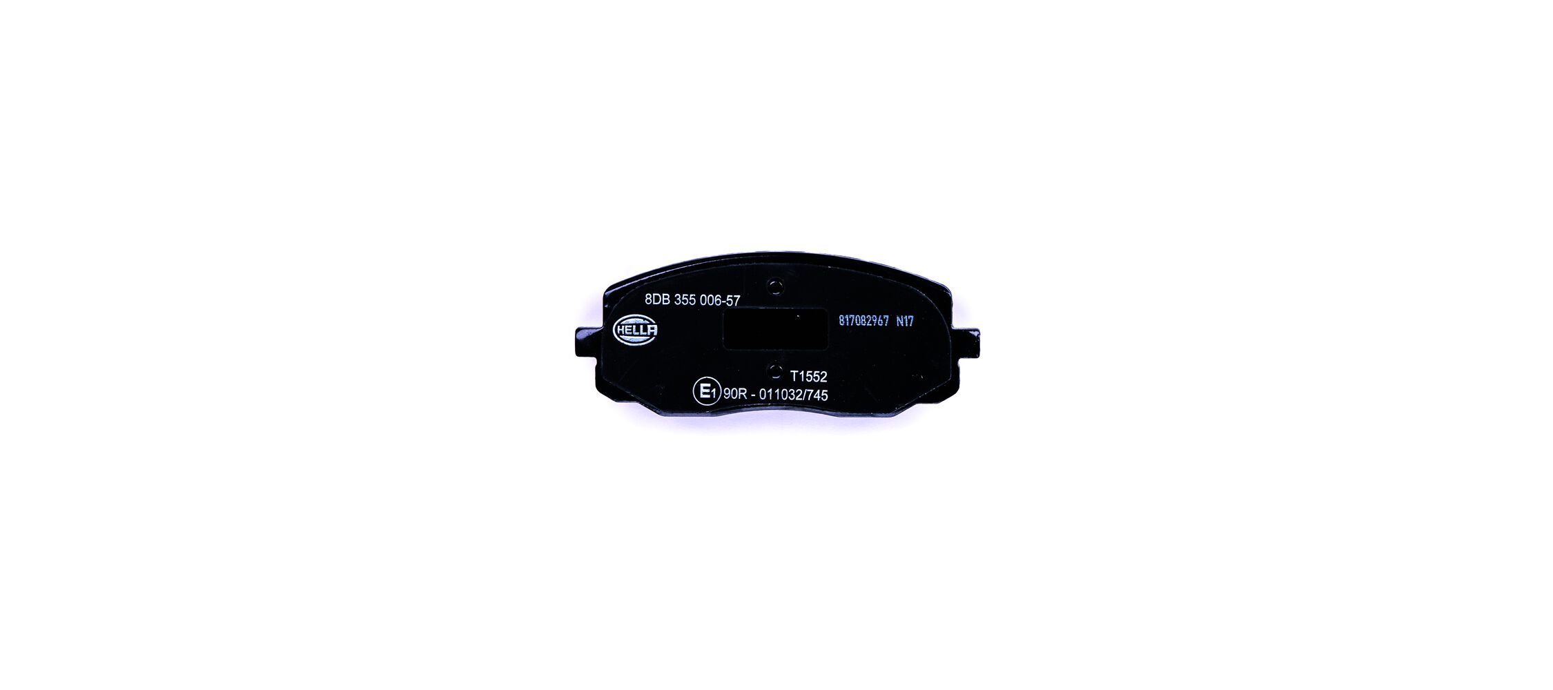 Bremsbelagsatz, Scheibenbremse - 8DB 355 006-571 HELLA